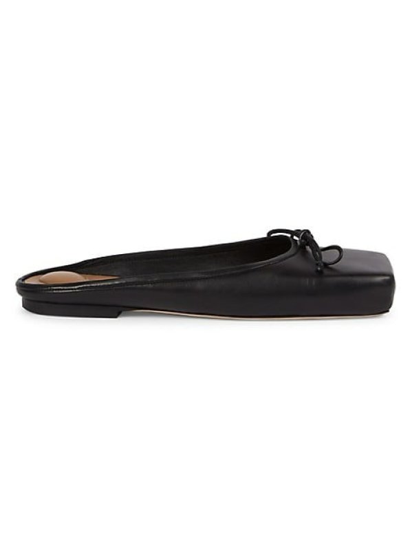 JACQUEMUS LEATHER BALLET MULES