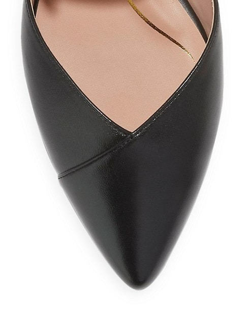 COLE HAAN VANDAM BUCKLE LEATHER MULES