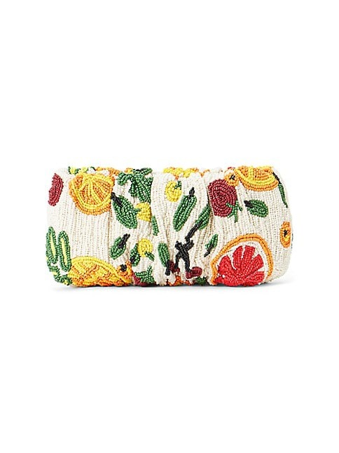 STAUD BEADED BEAN CONVERTIBLE CLUTCH