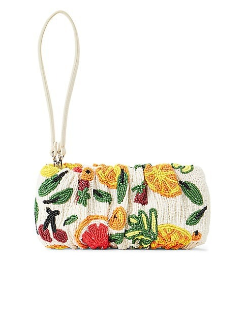 STAUD BEADED BEAN CONVERTIBLE CLUTCH