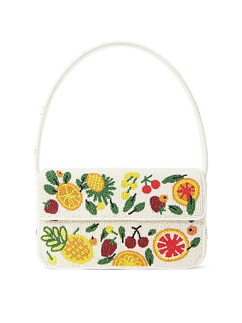 STAUD TOMMY BEADED SHOULDER BAG