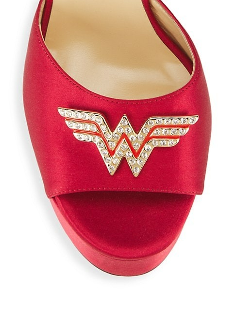 NALEBE ASANTE SANA 130MM SILK & CRYSTAL PLATFORM SANDALS