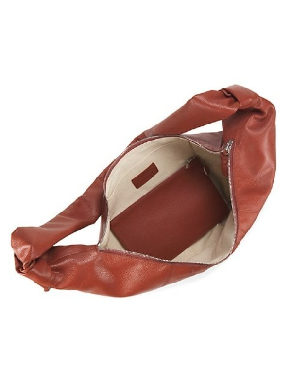 LEMAIRE LARGE CROISSANT LEATHER SHOULDER BAG