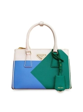 PRADA SMALL PRADA GALLERIA SAFFIANO SPECIAL EDITION BAG - BLUE