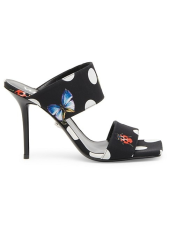 VERSACE LA VACANZA 95MM POLKA DOT SANDALS