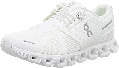 ON WOMEN'S CLOUD 5 SNEAKERS - WHITE