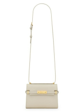 SAINT LAURENT MANHATTAN MINI CROSSBODY BAG IN BOX LEATHER