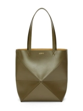 LOEWE PUZZLE SHINY LEATHER TOTE