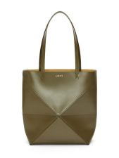 LOEWE PUZZLE SHINY LEATHER TOTE