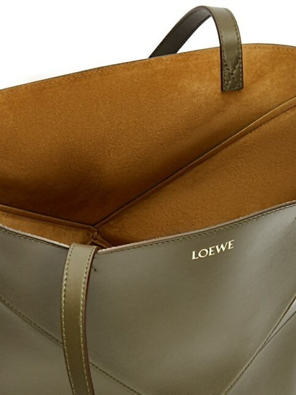 LOEWE PUZZLE SHINY LEATHER TOTE