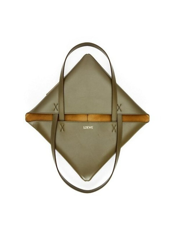 LOEWE PUZZLE SHINY LEATHER TOTE