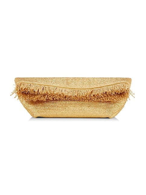 CULT GAIA SHANTI RAFFIA CLUTCH