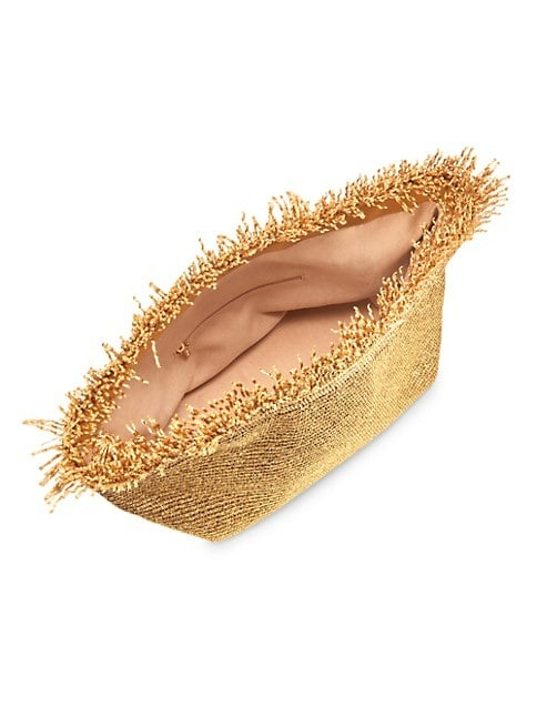 CULT GAIA SHANTI RAFFIA CLUTCH