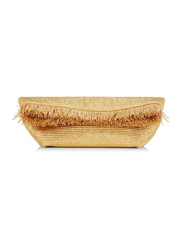 CULT GAIA SHANTI RAFFIA CLUTCH