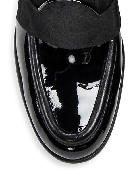 PIERRE HARDY ETON 70MM COLORBLOCKED LEATHER LOAFER PUMPS