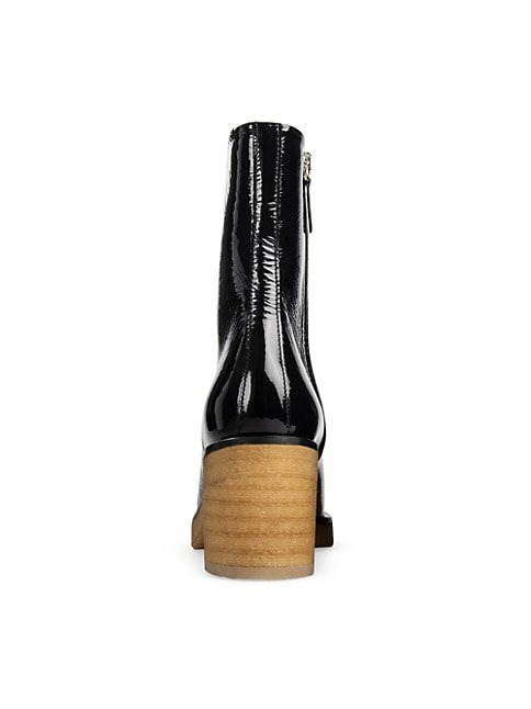 PIERRE HARDY JIM FOLK 75MM PATENT LEATHER BOOTIES