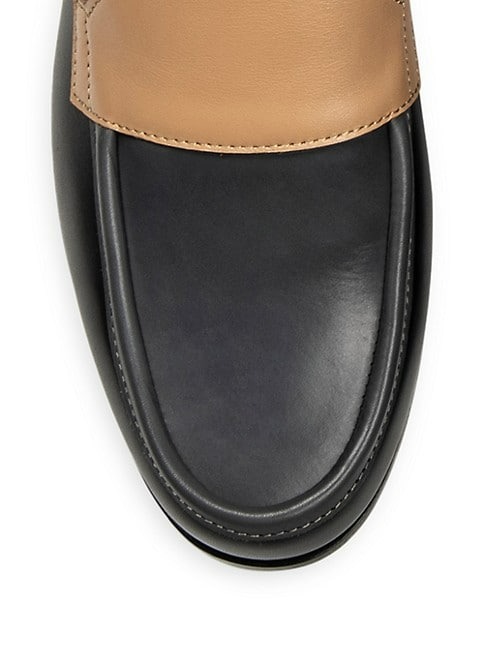 PIERRE HARDY HARDY COLORBLOCKED LEATHER LOAFERS