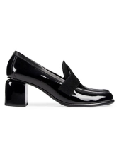 PIERRE HARDY ETON 70MM COLORBLOCKED LEATHER LOAFER PUMPS