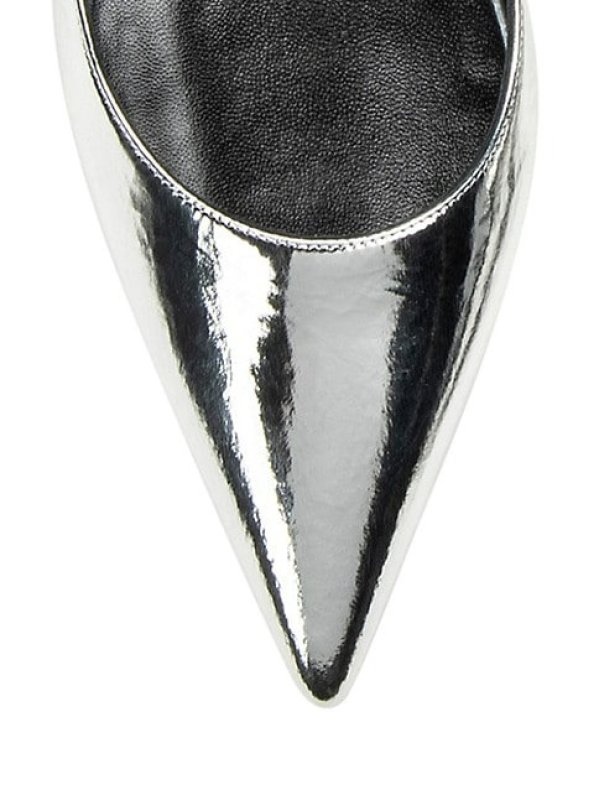 PIERRE HARDY STELLA 25MM METALLIC LEATHER KITTEN HEELS