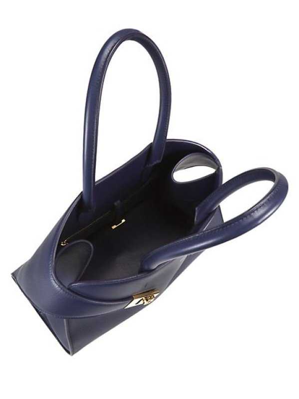 FERRAGAMO SMALL LEATHER TOP-HANDLE BAG