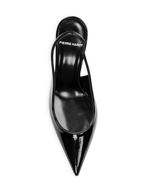 PIERRE HARDY SCUBA 90MM PATENT LEATHER SLINGBACK PUMPS