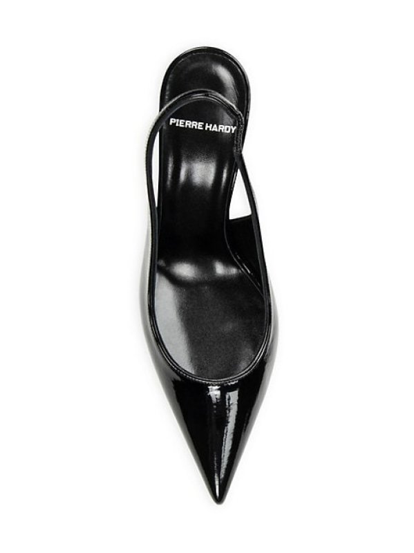 PIERRE HARDY SCUBA 90MM PATENT LEATHER SLINGBACK PUMPS
