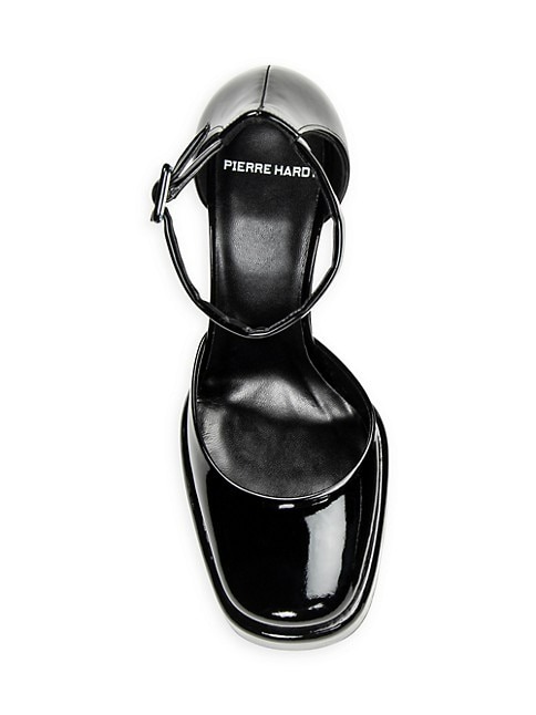 PIERRE HARDY SEAN 120MM PLATFORM LEATHER PUMPS - BLACK