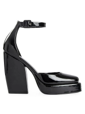 PIERRE HARDY SEAN 120MM PLATFORM LEATHER PUMPS - BLACK