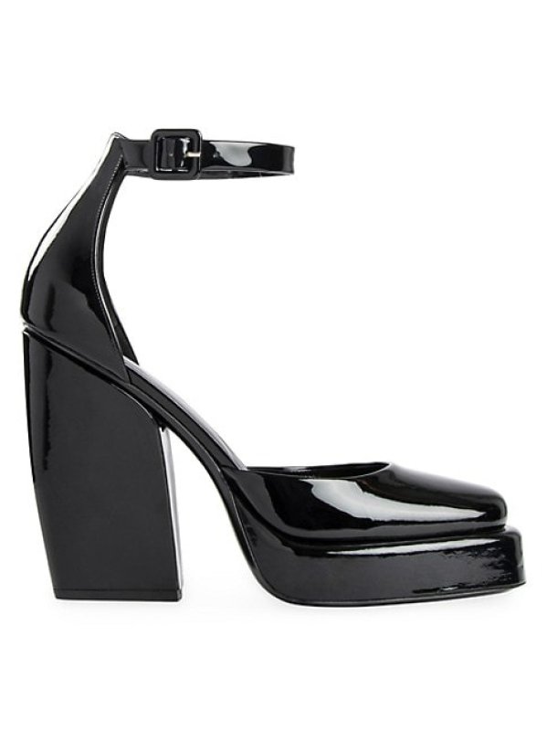 PIERRE HARDY SEAN 120MM PLATFORM LEATHER PUMPS - BLACK