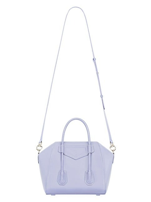 GIVENCHY MINI ANTIGONA LOCK TOP HANDLE BAG IN BOX LEATHER
