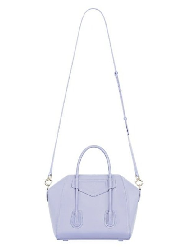GIVENCHY MINI ANTIGONA LOCK TOP HANDLE BAG IN BOX LEATHER