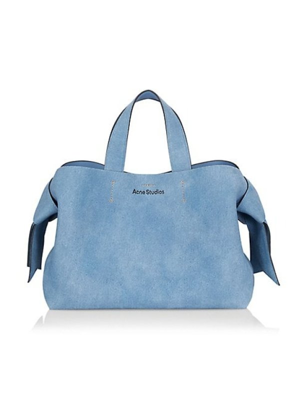 ACNE STUDIOS MUSUBI DENIM SUEDE TOTE BAG