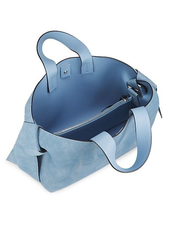 ACNE STUDIOS MUSUBI DENIM SUEDE TOTE BAG
