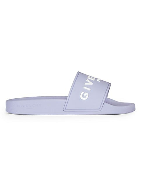 GIVENCHY SLIDE FLAT SANDALS IN RUBBER