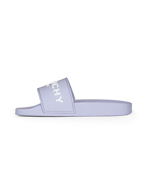 GIVENCHY SLIDE FLAT SANDALS IN RUBBER