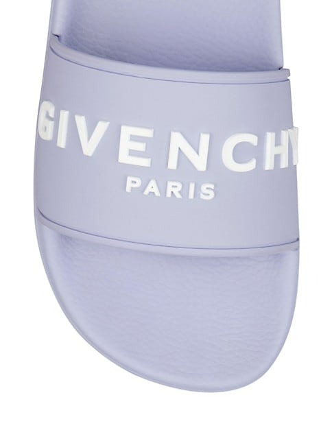 GIVENCHY SLIDE FLAT SANDALS IN RUBBER