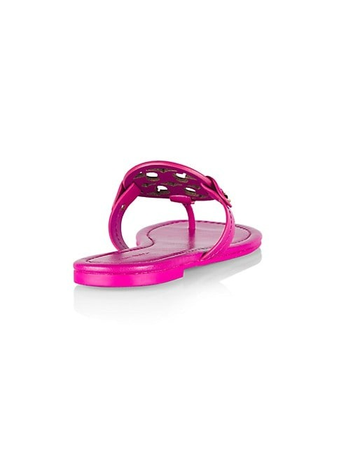TORY BURCH MILLER LEATHER LOGO SANDALS