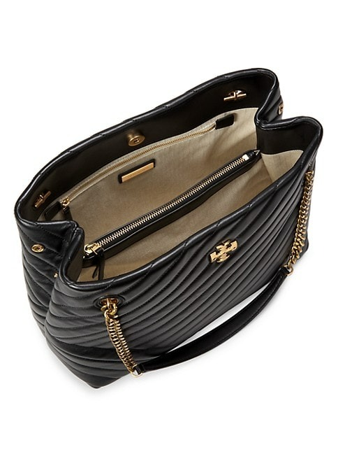 TORY BURCH KIRA LEATHER CHEVRON TOTE BAG