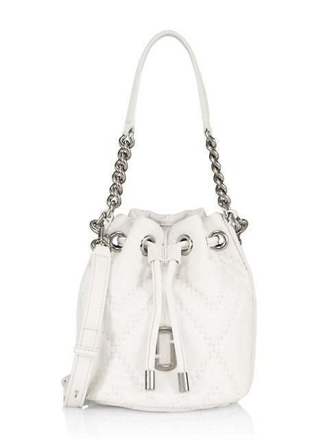 MARC JACOBS MEDIUM QUILTED LEATHER BUCKET BAG
