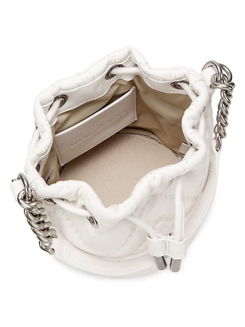 MARC JACOBS MEDIUM QUILTED LEATHER BUCKET BAG