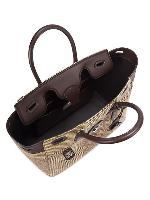 RALPH LAUREN SOFT RICKY 33 PATCHWORK SATCHEL BAG