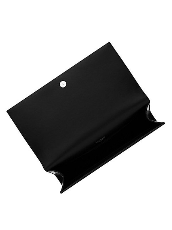 SAINT LAURENT KATE CLUTCH WITH TASSEL IN SHINY LEATHER
