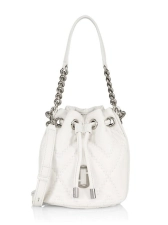 MARC JACOBS MEDIUM QUILTED LEATHER BUCKET BAG