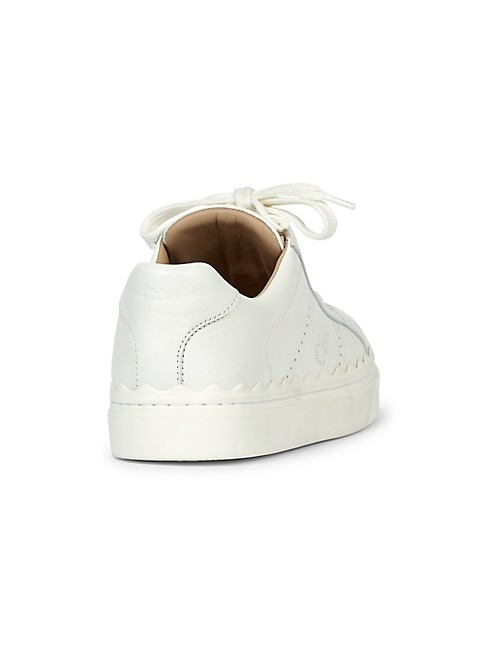 CHLOE LAUREN LEATHER LOW-TOP SNEAKERS