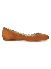 CHLOE LAUREN SUEDE BALLET FLATS