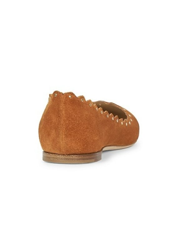 CHLOE LAUREN SUEDE BALLET FLATS