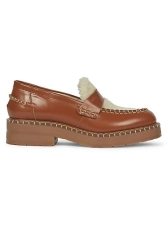 CHLOE NOUA LEATHER LOAFERS