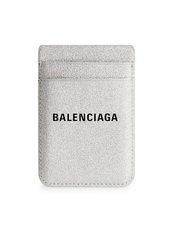 BALENCIAGA CASH MAGNET CARD HOLDER GLITTER MATERIAL