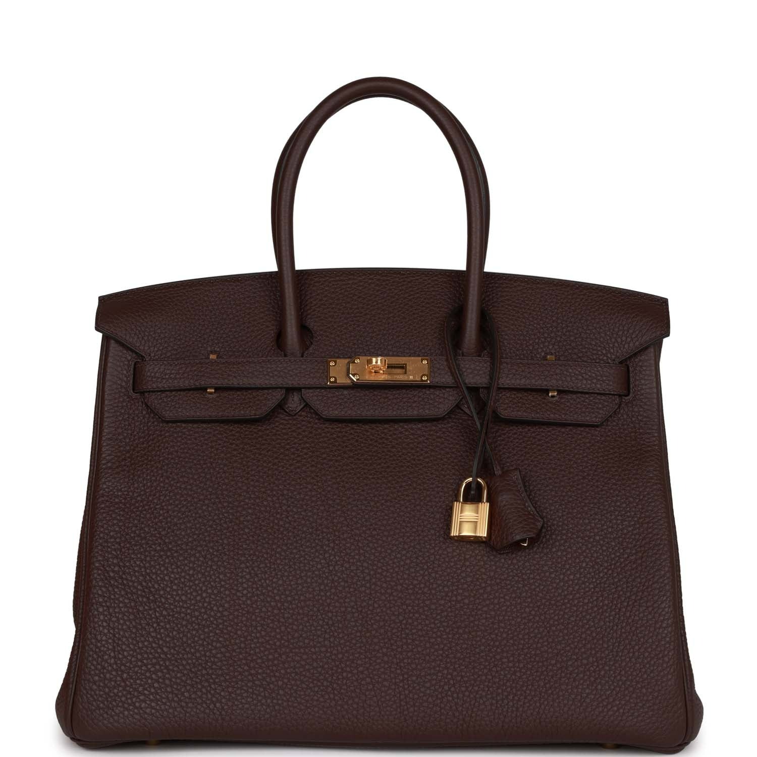 HERMES BIRKIN 35 ROUGE SELLIER CLEMENCE GOLD HARDWARE