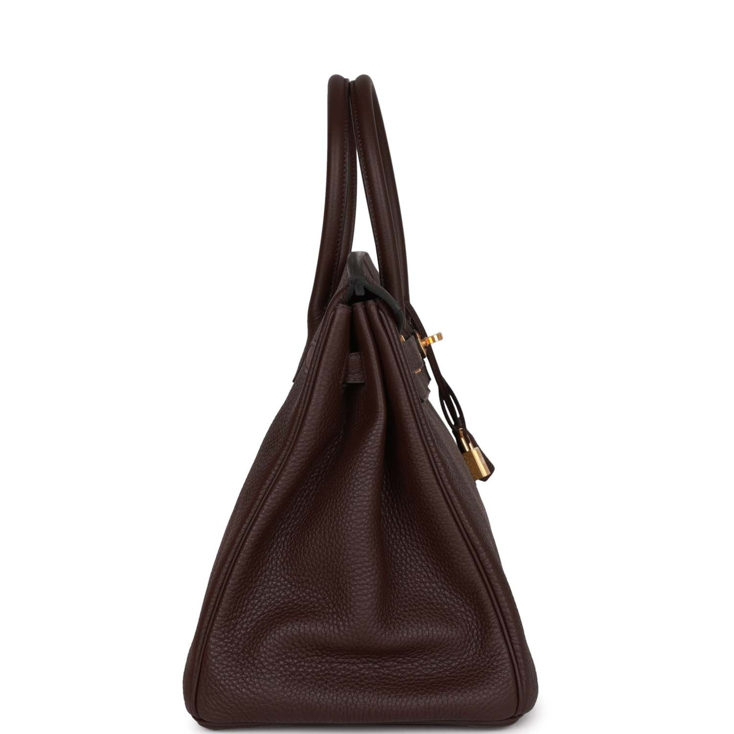HERMES BIRKIN 35 ROUGE SELLIER CLEMENCE GOLD HARDWARE